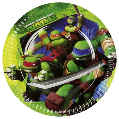 Želvy Ninja talíře 8ks 23cm