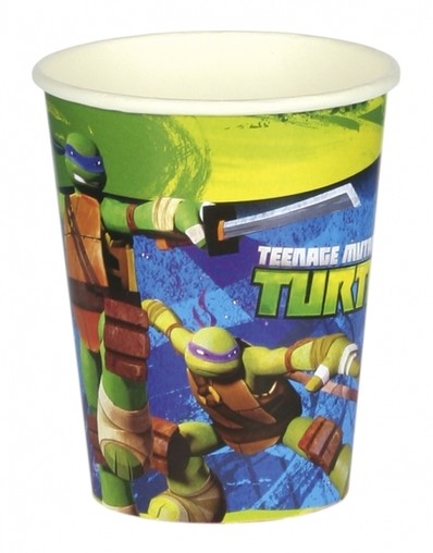 Želvy Ninja kelímky na pití 8ks 0,25l