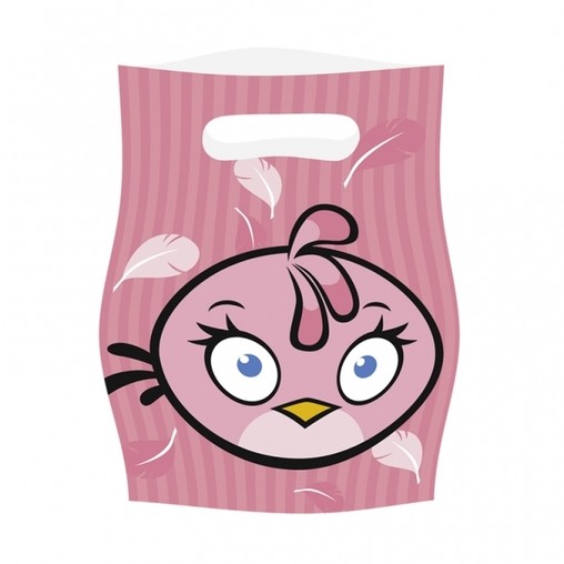 Pink Bird taška 6ks 16cm x 23 cm