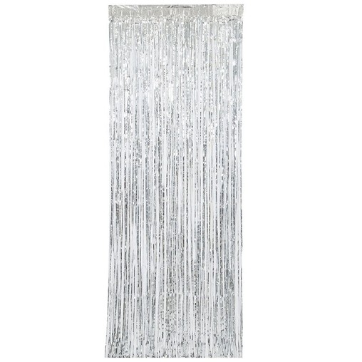Závěsná dekorace stříbrná 243 cm x 0,91 cm