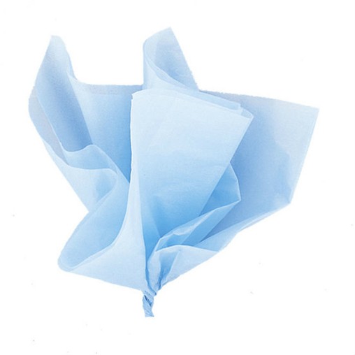 Hedvábný papír světle modrý 10ks 51cm x 66cm