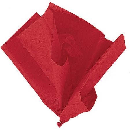 Hedvábný papír červený 10ks 51cm x 66cm