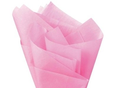 Hedvábný papír světle růžový 10ks 51cm x 66cm