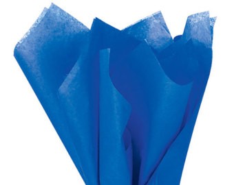 Hedvábný papír modrý 10ks 51cm x 66cm