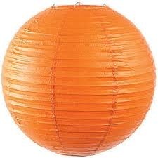 Lampion oranžový 25cm