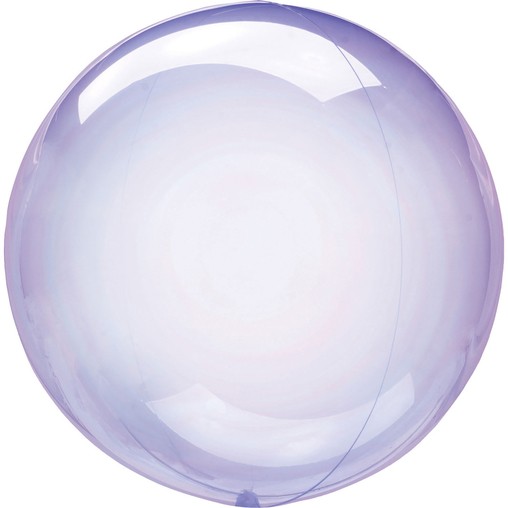 Průhledný balón světle fialový 45 cm