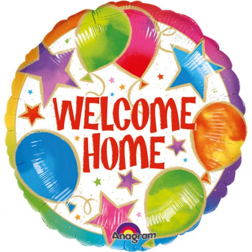 Balónek fóliový - Vítej doma 43 cm