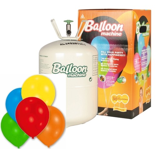 Helium party sada + LED blikající balónky mix 16ks