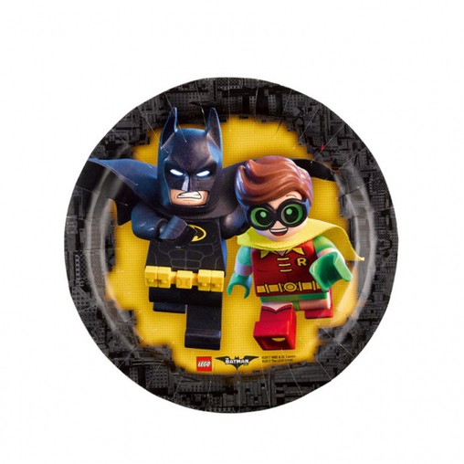 Lego Batman talíře 8ks 18cm