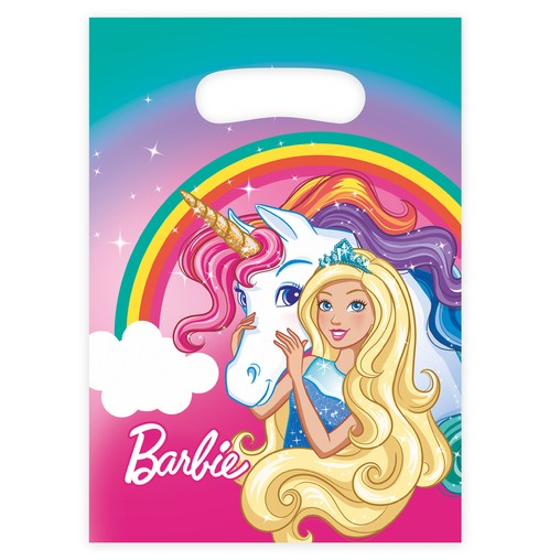 Barbie taška na dárek 8 ks, 16 cm x 23 cm