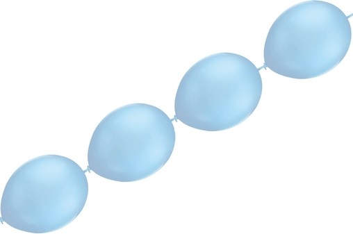 Balónky řetězové Sky Blue 5 ks