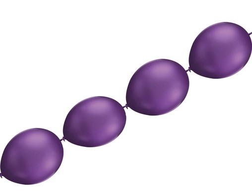 Balónky řetězové Purple 5 ks