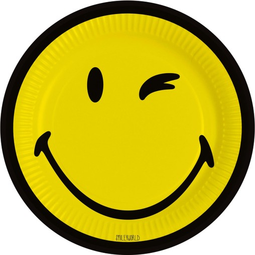Smiley World talíře 8 ks 23 cm