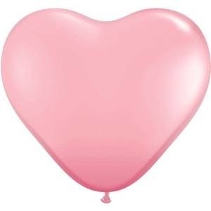 Balónky srdce růžové 46cm latexové
