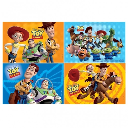 Toy Story puzzle 4 druhy, 18cm x 12cm
