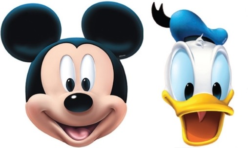 Maska Mickey Mouse 4ks