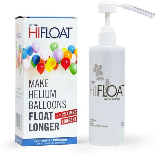 HI-FLOAT sada 473ml + pumpa - krabička - prodlužuje létání - není hélium