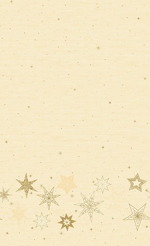 Ubrus krémový s hvězdami Dunicel® 138 cm x 220 cm Star Stories Cream