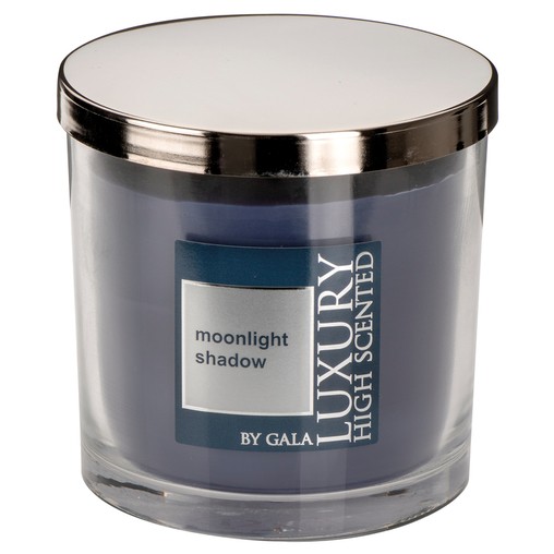 Vonná svíčka Moonlight Shadow 2-knotová ve skle Lyon s kovovým víkem