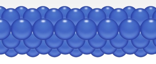 Balónková girlanda modrá 3 m