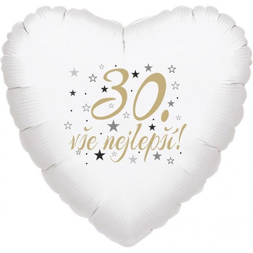 30. narozeniny balónek srdce