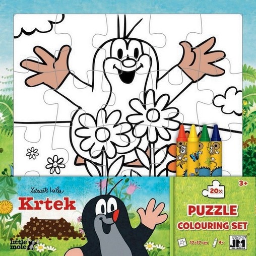 Omalovánky Krtek puzzle  