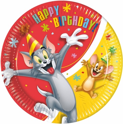 Tom and Jerry talíře 8ks 23cm