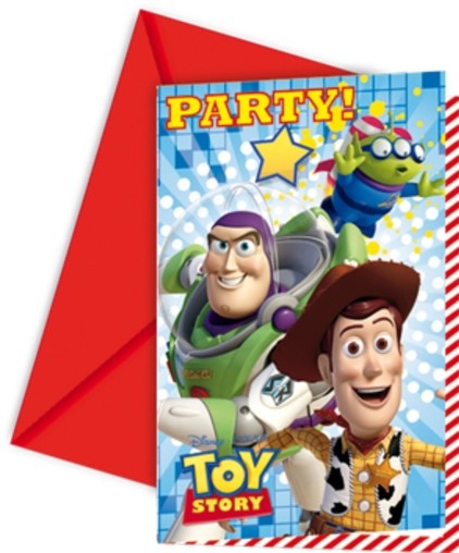 Toy Story pozvánky na party 6ks