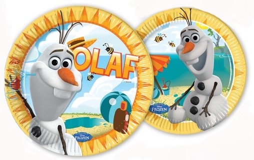 Olaf sněhulák party talíře 8ks 20cm