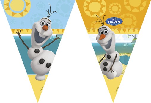 Frozen Olaf vlajka 9ks