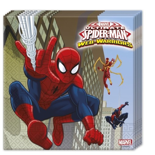 Spiderman ubrousky 20ks 33 x 33cm