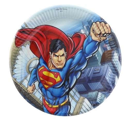 Superman talíře 8ks 23cm