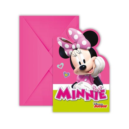 Minnie pozvánky na party 6 ks