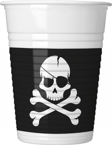 Piráti kelímky 8 ks 200 ml