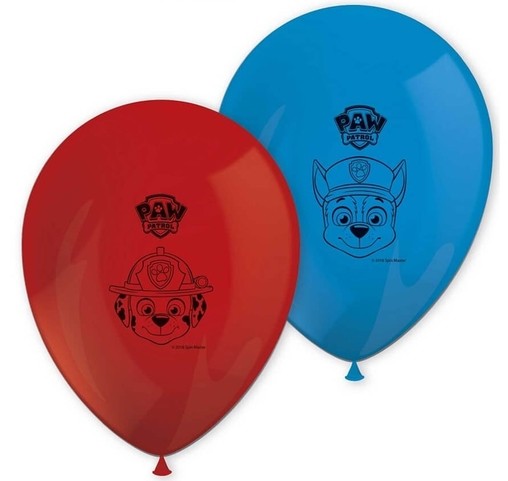 Tlapková patrola balónky 8 ks 28 cm