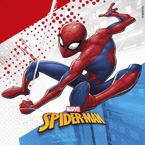 Spiderman ubrousky 20 ks 2-vrstvé 33 cm x 33 cm