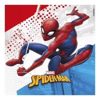 Spiderman ubrousky 20 ks 33 cm x 33 cm 3-vrtsvé