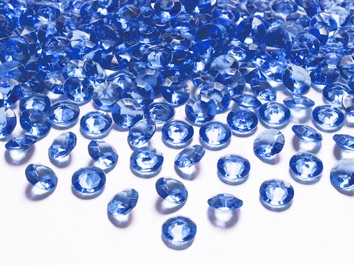 Diamanty modré 1,2cm 100ks 