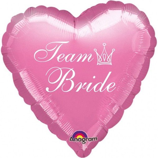Team Bride balónek foliový růžový